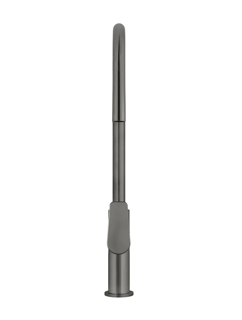 Round Paddle Piccola Pull Out Kitchen Mixer Tap - Shadow Gunmetal - Image 3
