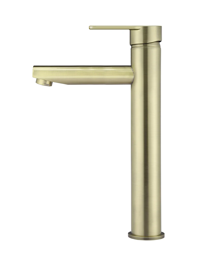 Round Paddle Tall Basin Mixer - PVD Tiger Bronze - Image 2