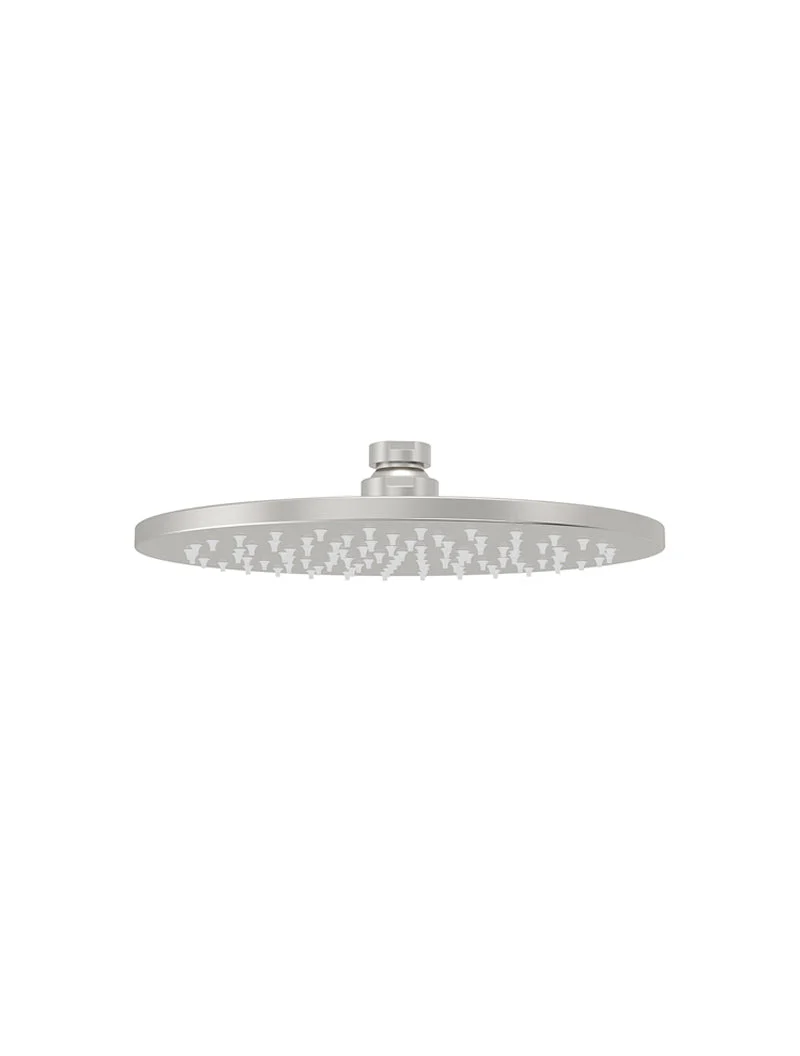 Round Shower Rose 200mm - PVD Brushed Nickel - Image 2