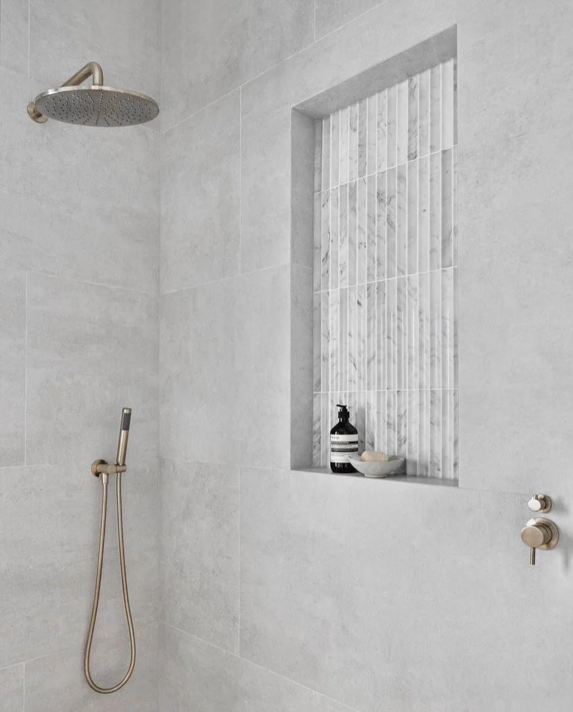 Round Shower Rose 300mm - PVD Brushed Nickel - Image 5