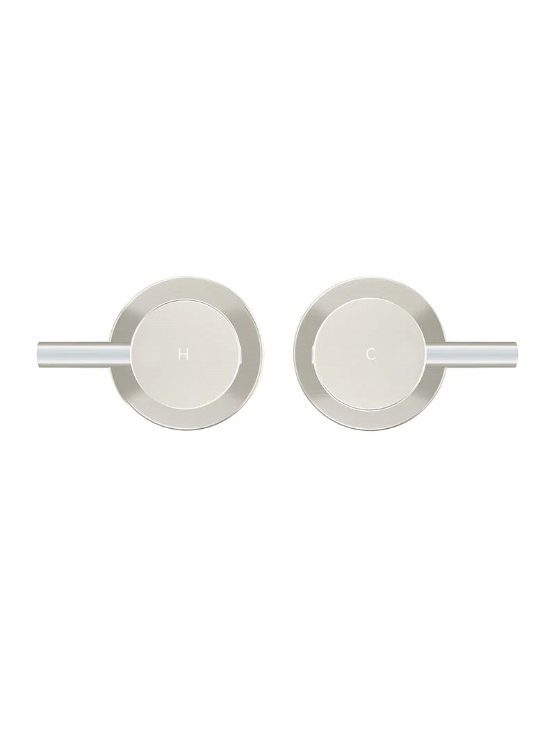 Round Quarter Turn Wall Top Assemblies - PVD Brushed Nickel - Image 3