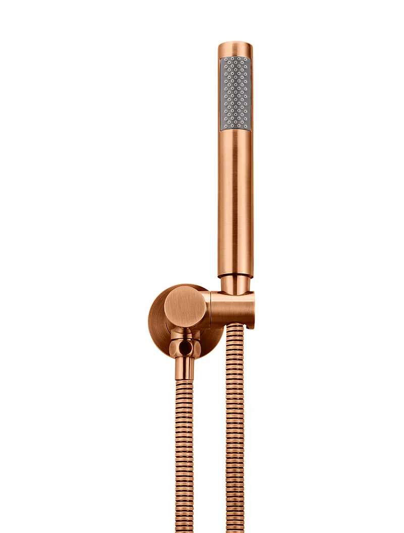 Round Shower on Swivel Bracket - Lustre Bronze - Image 2
