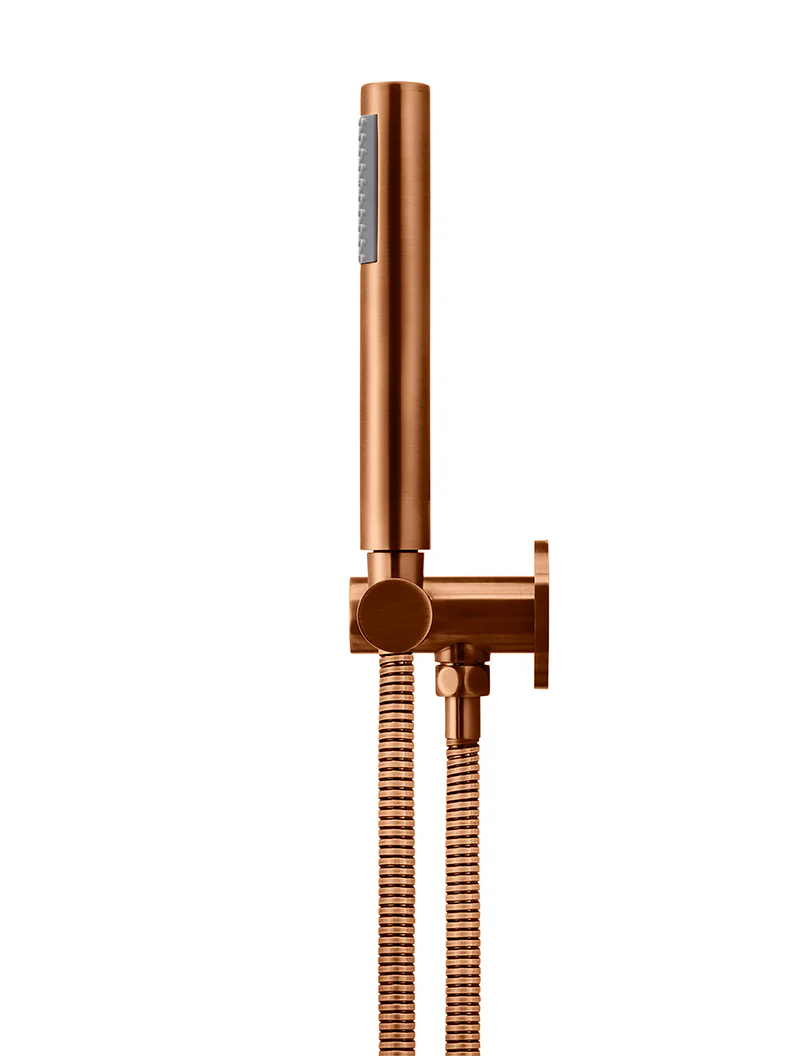 Round Shower on Swivel Bracket - Lustre Bronze - Image 7