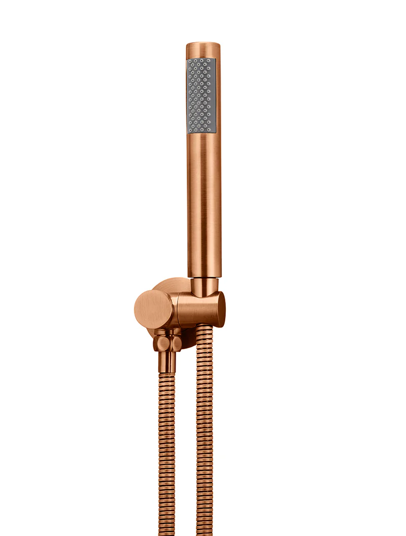 Round Shower on Swivel Bracket - Lustre Bronze - Image 8