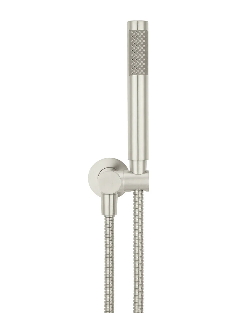 Round Shower on Swivel Bracket - PVD Brushed Nickel - Image 2