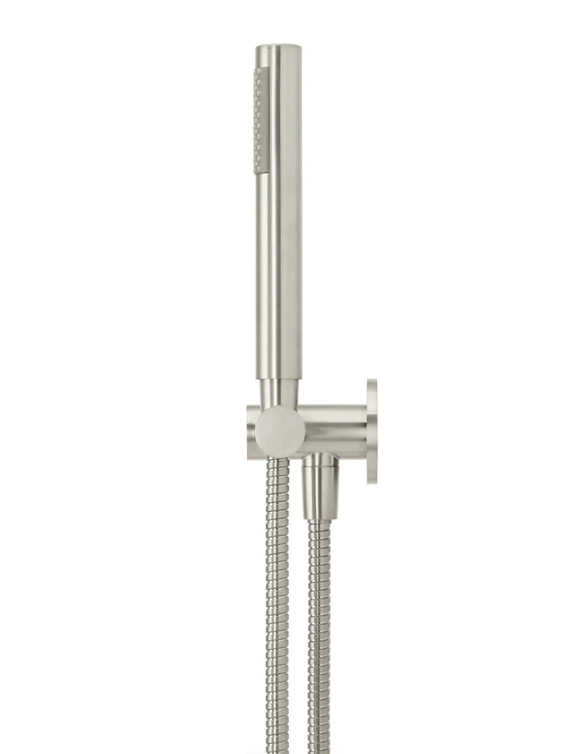 Round Shower on Swivel Bracket - PVD Brushed Nickel - Image 4