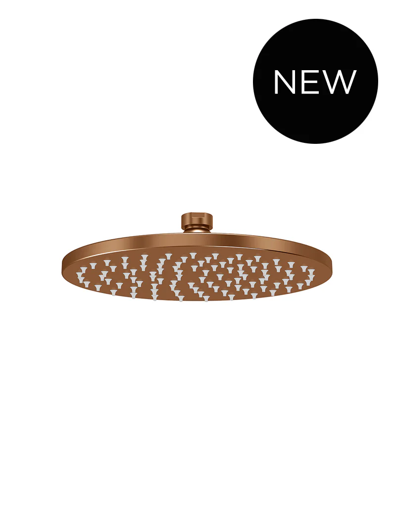 Round Shower Rose 200mm - Lustre Bronze