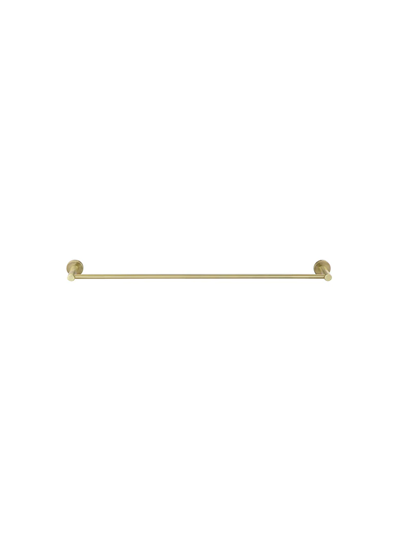 Round Single Towel Rail 600mm - PVD Tiger Bronze - Image 2