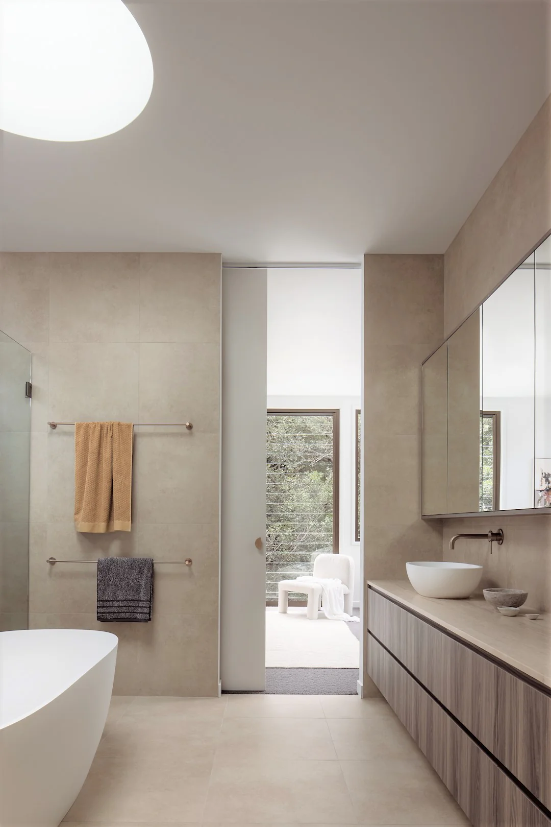 Round Single Towel Rail - Champagne - Image 4