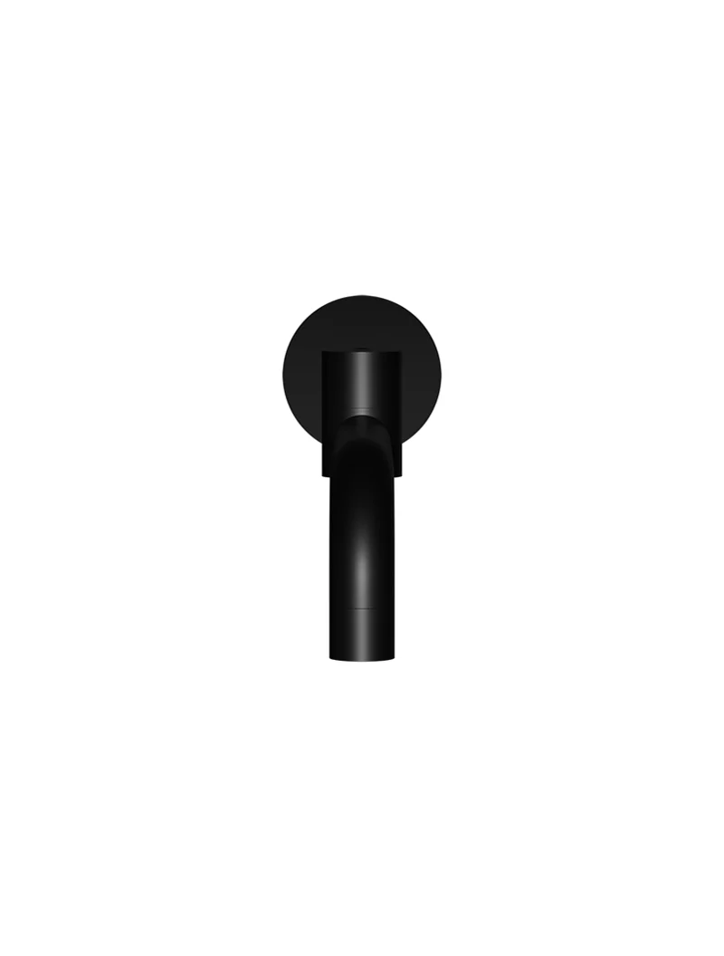 Round Swivel Wall Spout - Matte Black - Image 3