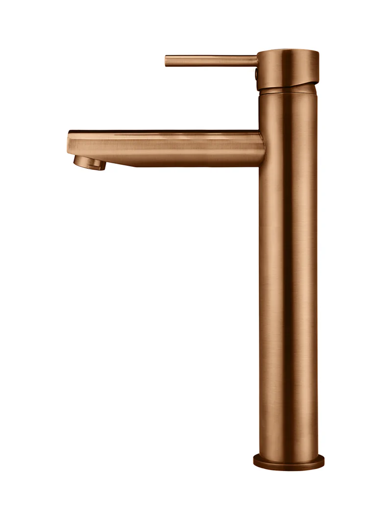 Round Tall Basin Mixer - Lustre Bronze - Image 2