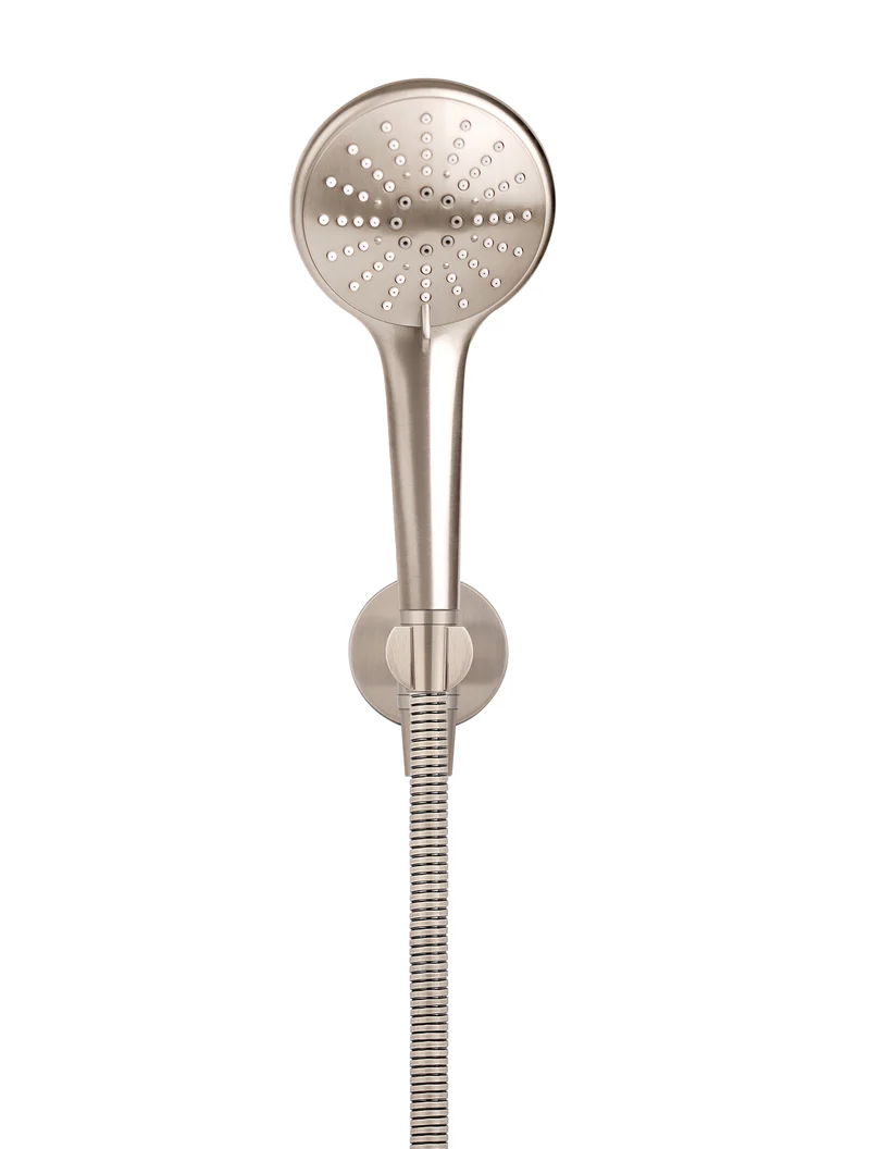 Round Three Function Hand Shower on Fixed Bracket - Champagne - Image 2