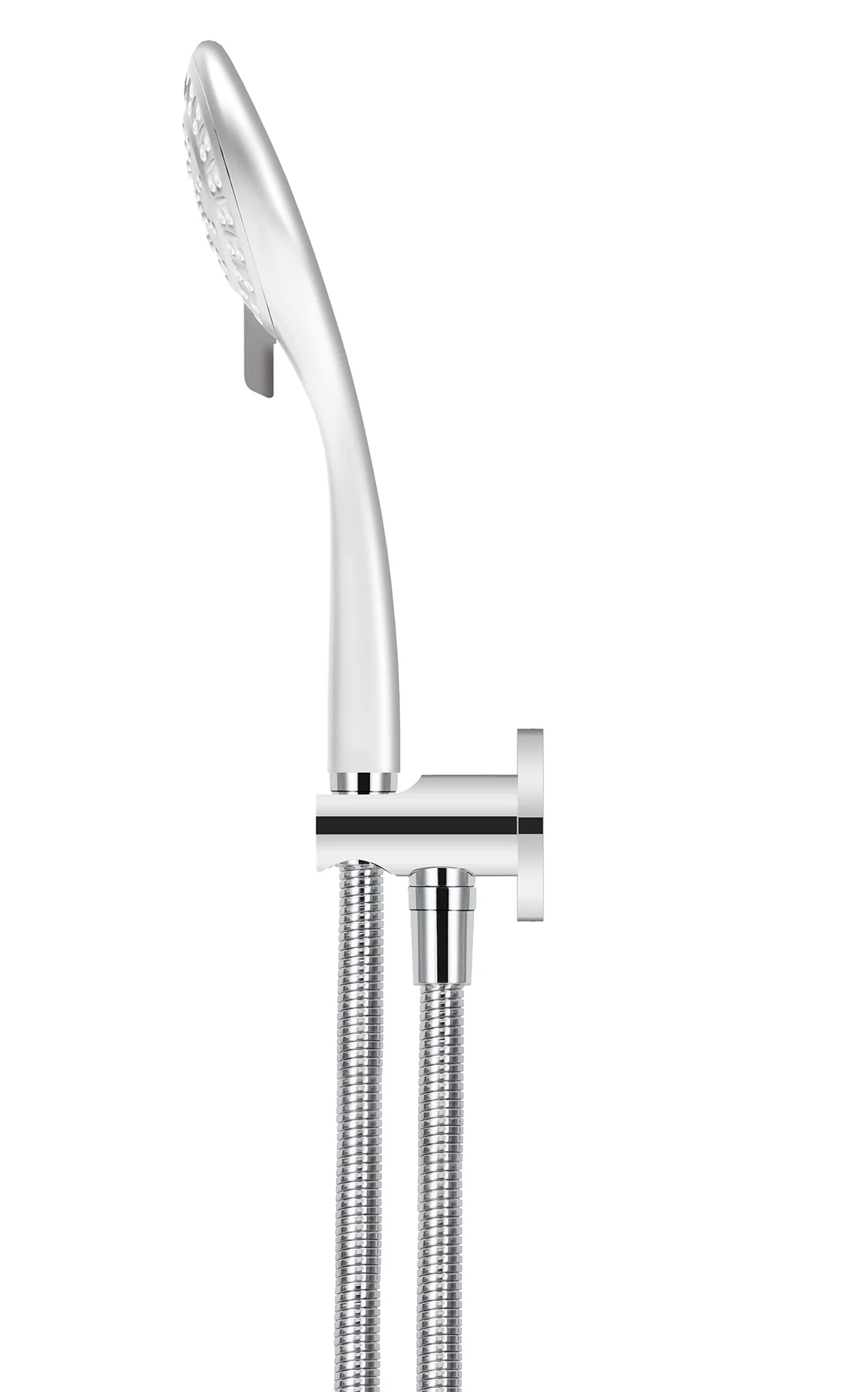 Round Three Function Hand Shower on Fixed Bracket - Polished Chrome - Image 3