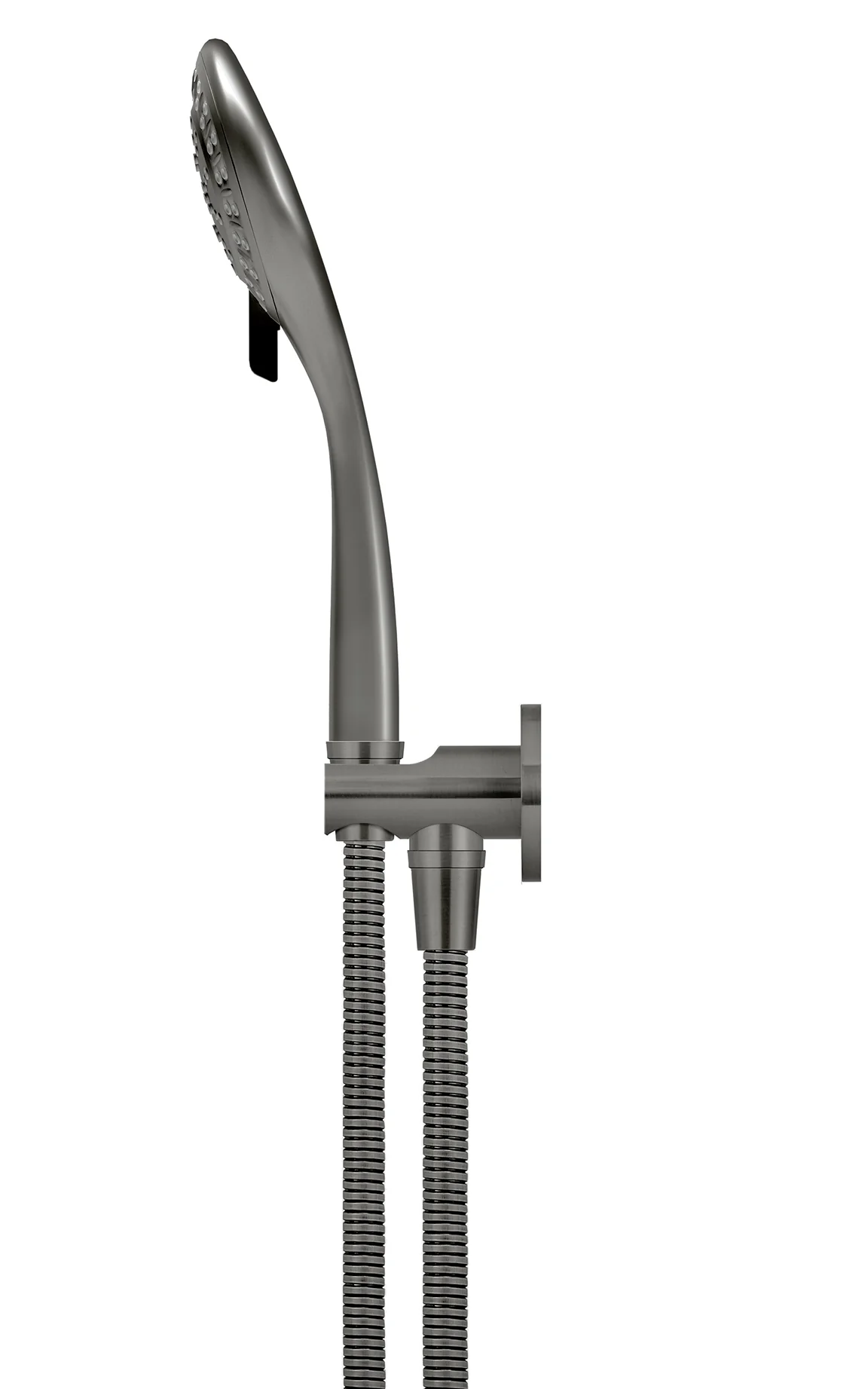 Round Three Function Hand Shower on Fixed Bracket - Shadow Gunmetal - Image 4