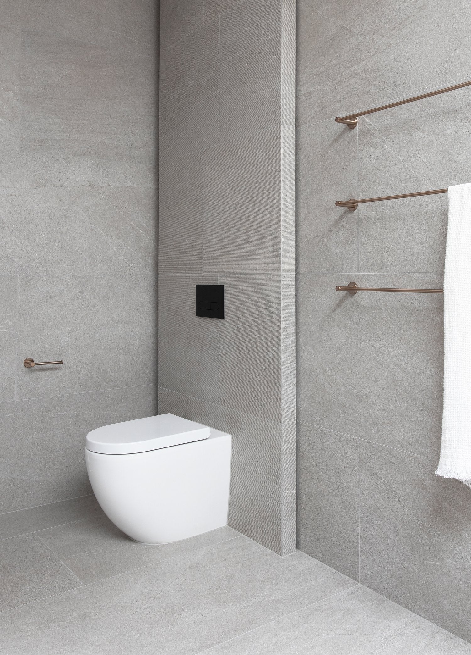 Round Toilet Roll Holder - Champagne - Image 4