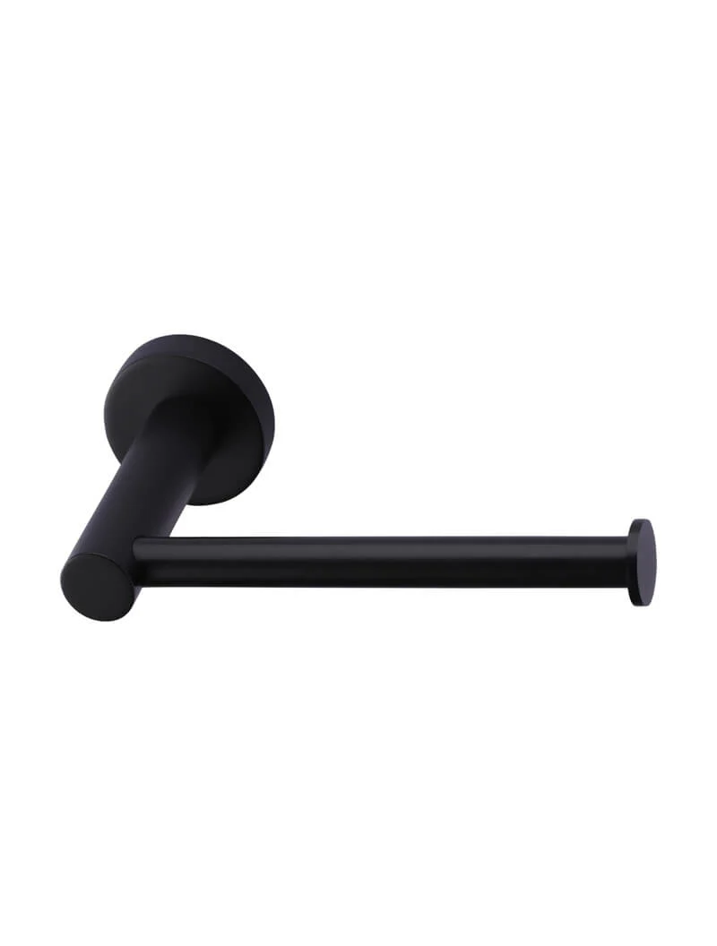 Round Toilet Roll Holder - Matte Black - Image 3