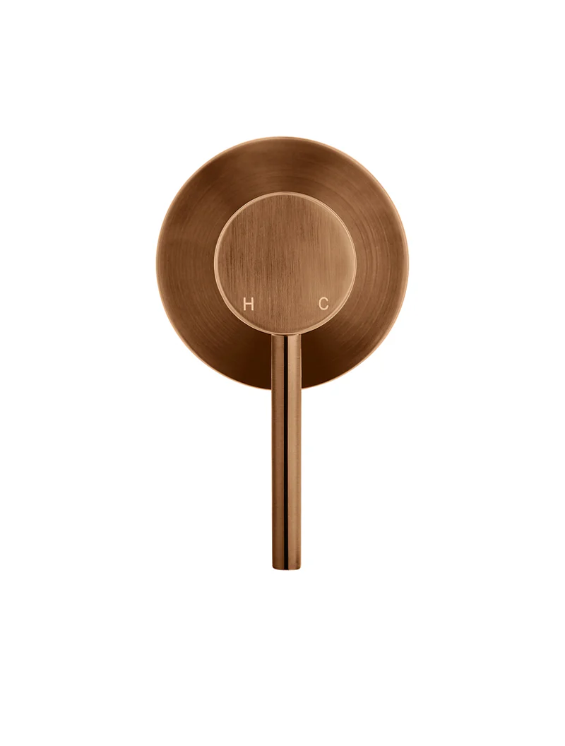 Round Wall Mixer Trim Kit (In-wall Body Not Included) - Lustre Bronze - Image 4