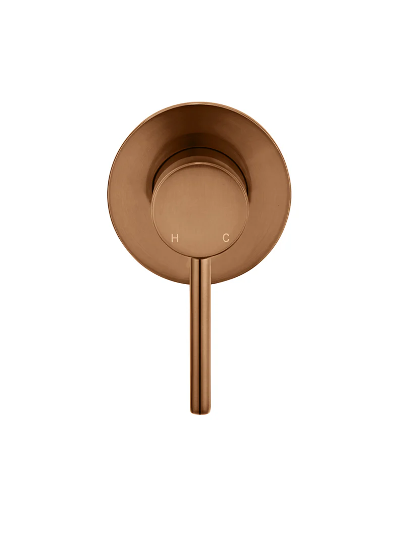 Round Wall Mixer Trim Kit (In-wall Body Not Included) - Lustre Bronze - Image 5