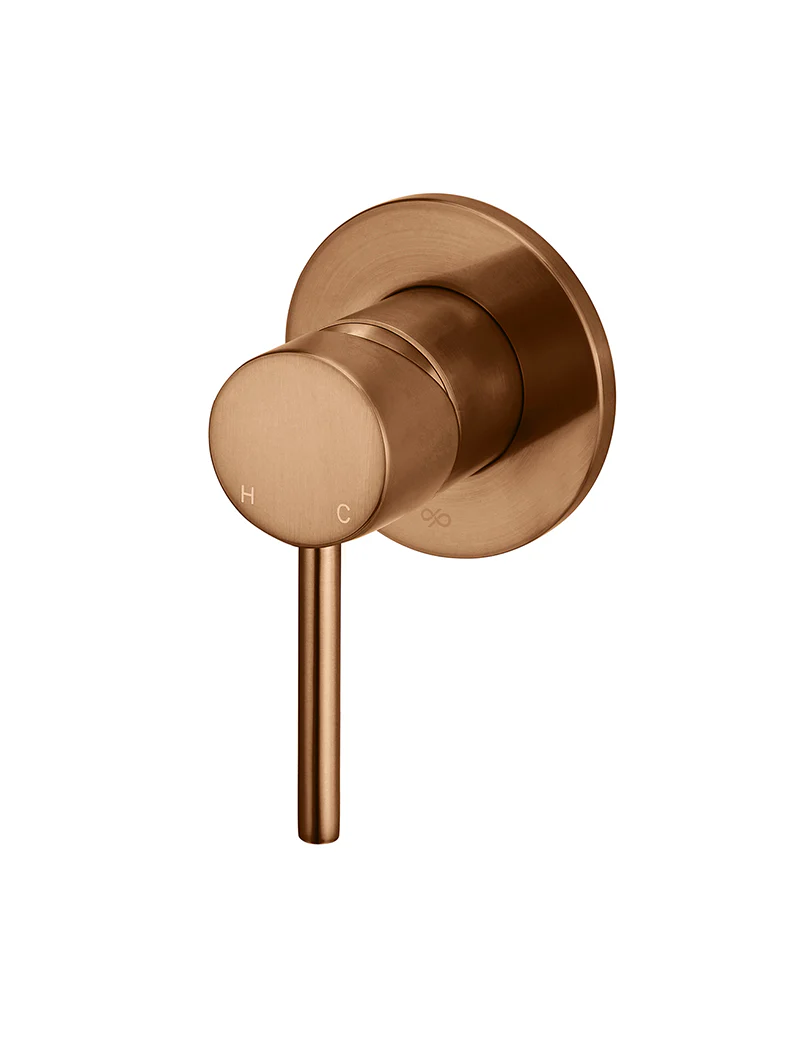 Round Wall Mixer Trim Kit (In-wall Body Not Included) - Lustre Bronze - Image 6