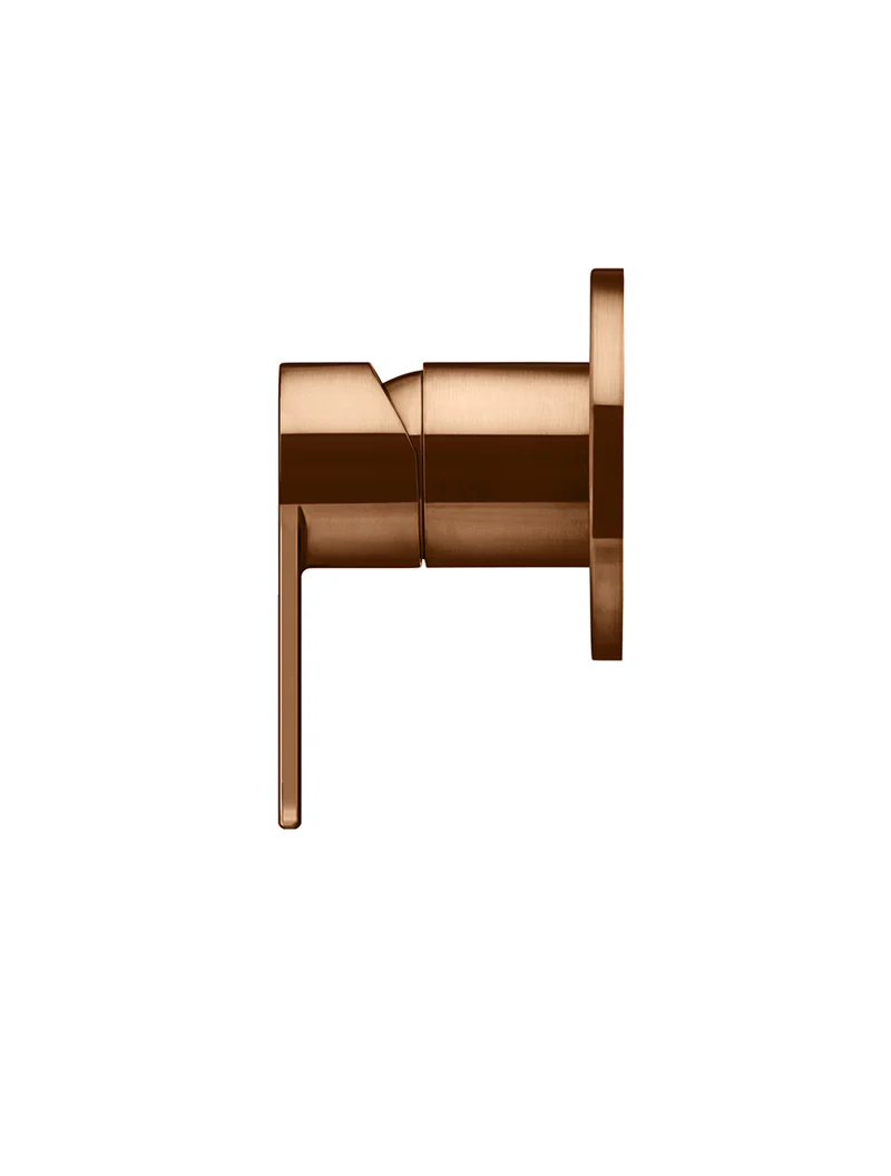 Round Wall Mixer Paddle Handle Trim Kit (In-wall Body Not Included) - Lustre Bronze - Image 2