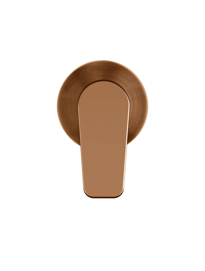 Round Wall Mixer Paddle Handle Trim Kit (In-wall Body Not Included) - Lustre Bronze - Image 5