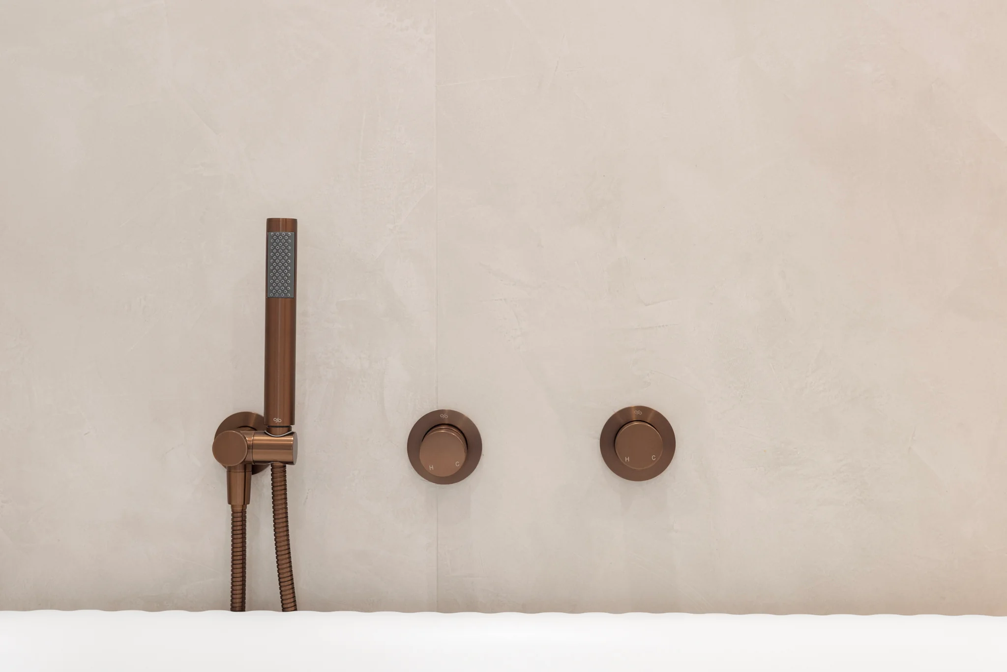 Round Wall Mixer Pinless Handle Trim Kit (In-wall Body Not Included) - Lustre Bronze - Image 4