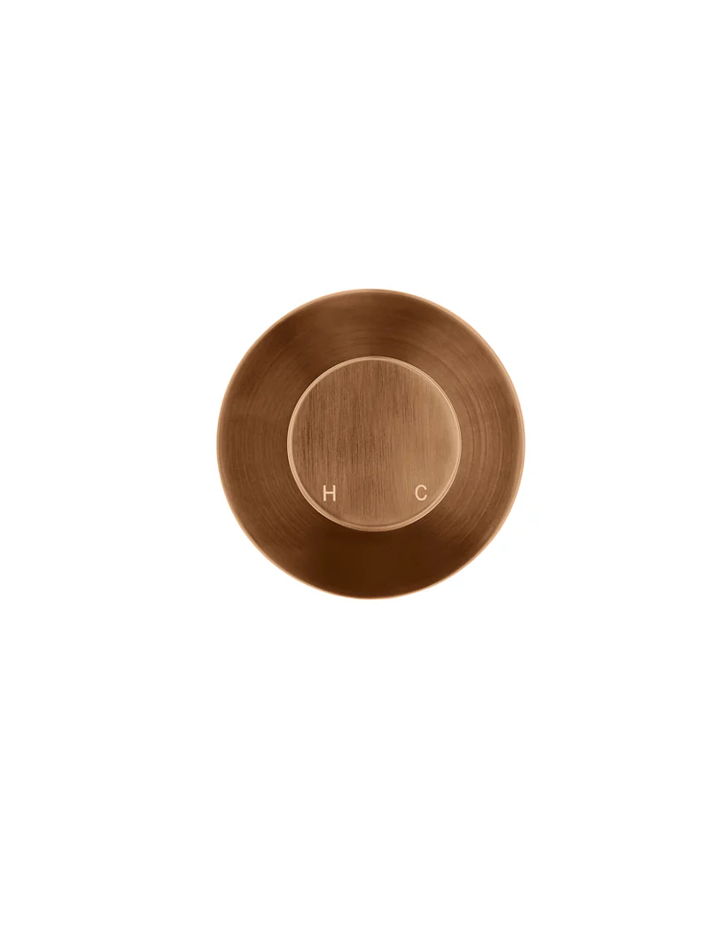 Round Wall Mixer Pinless Handle Trim Kit (In-wall Body Not Included) - Lustre Bronze - Image 5