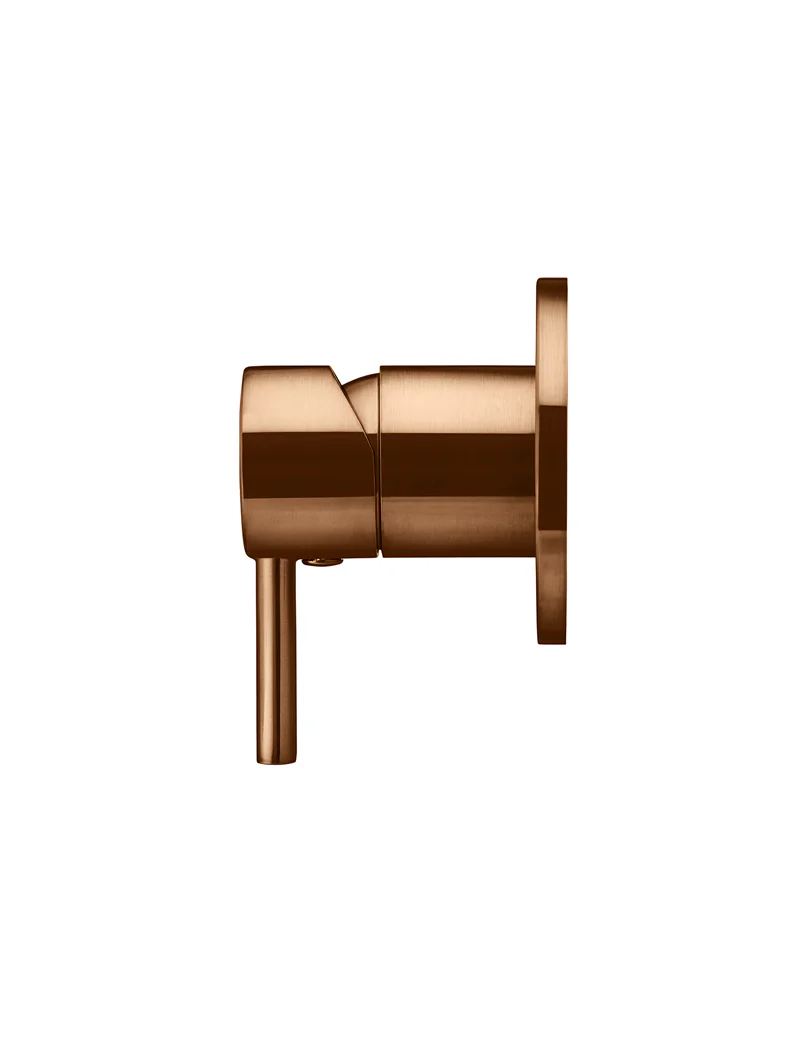 Round Wall Mixer Short Pin lever Trim Kit (In-wall Body Not Included) - Lustre Bronze - Image 2