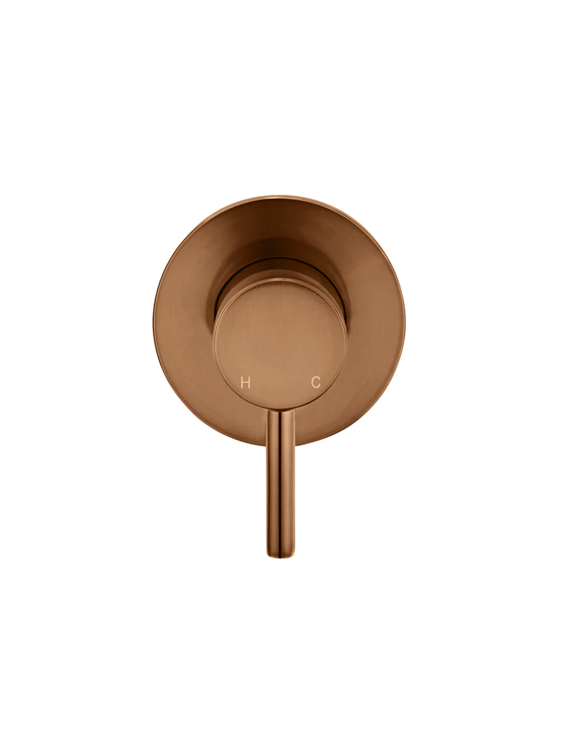 Round Wall Mixer Short Pin lever Trim Kit (In-wall Body Not Included) - Lustre Bronze - Image 6