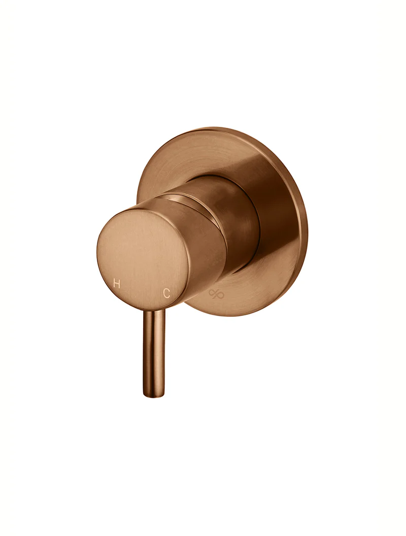 Round Wall Mixer Short Pin lever Trim Kit (In-wall Body Not Included) - Lustre Bronze - Image 7