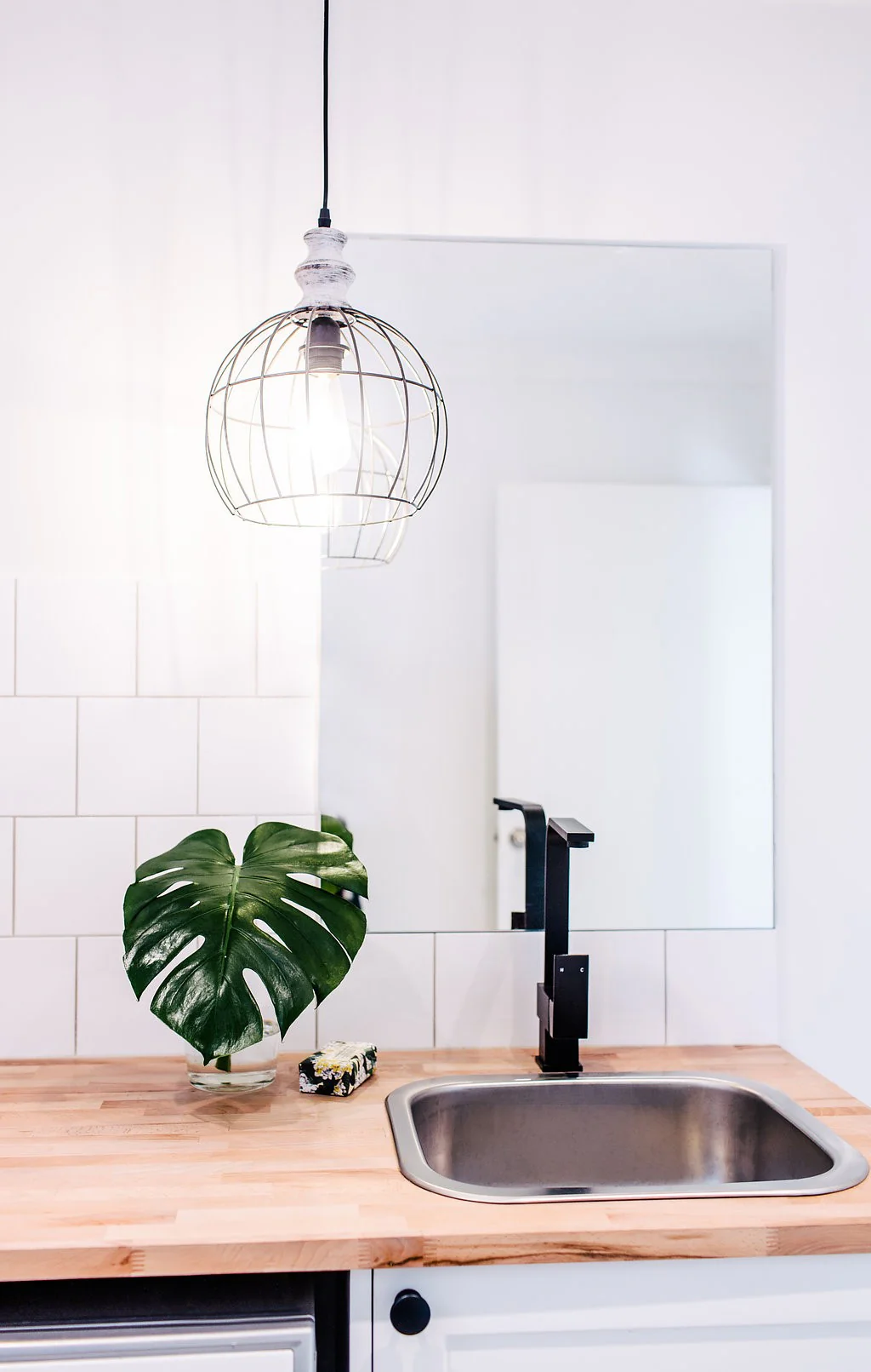 Square Kitchen Mixer Tap - Matte Black - Image 4