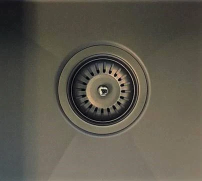 Lavello Kitchen Sink - One and Half Bowl 670 x 440 - Gunmetal Black - Image 4