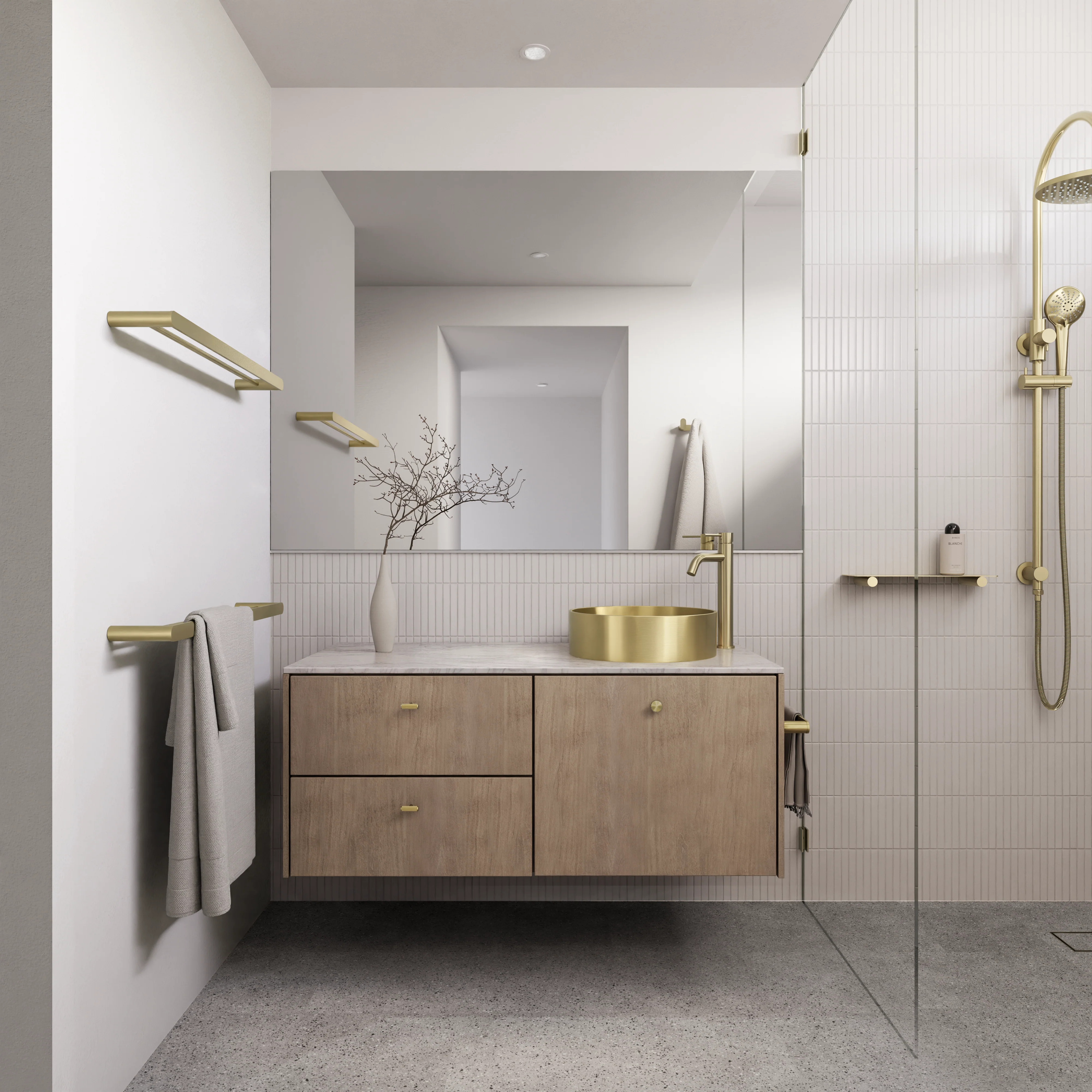Lavello Round Steel Bathroom Basin 380 x 110 - PVD Tiger Bronze - Image 3