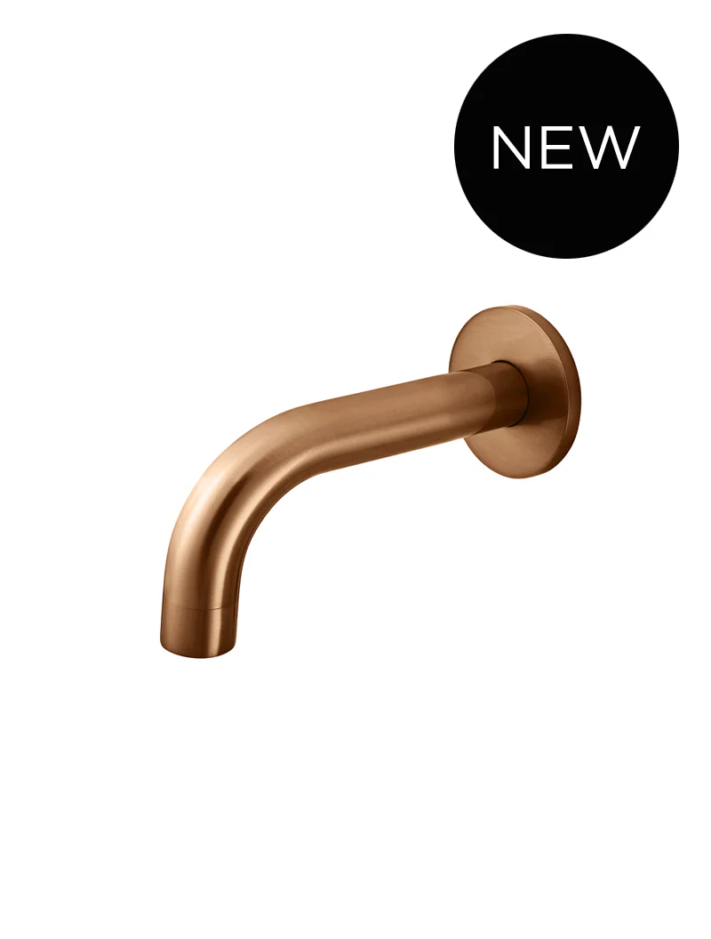 Round Curved Spout 130mm - Lustre Bronze