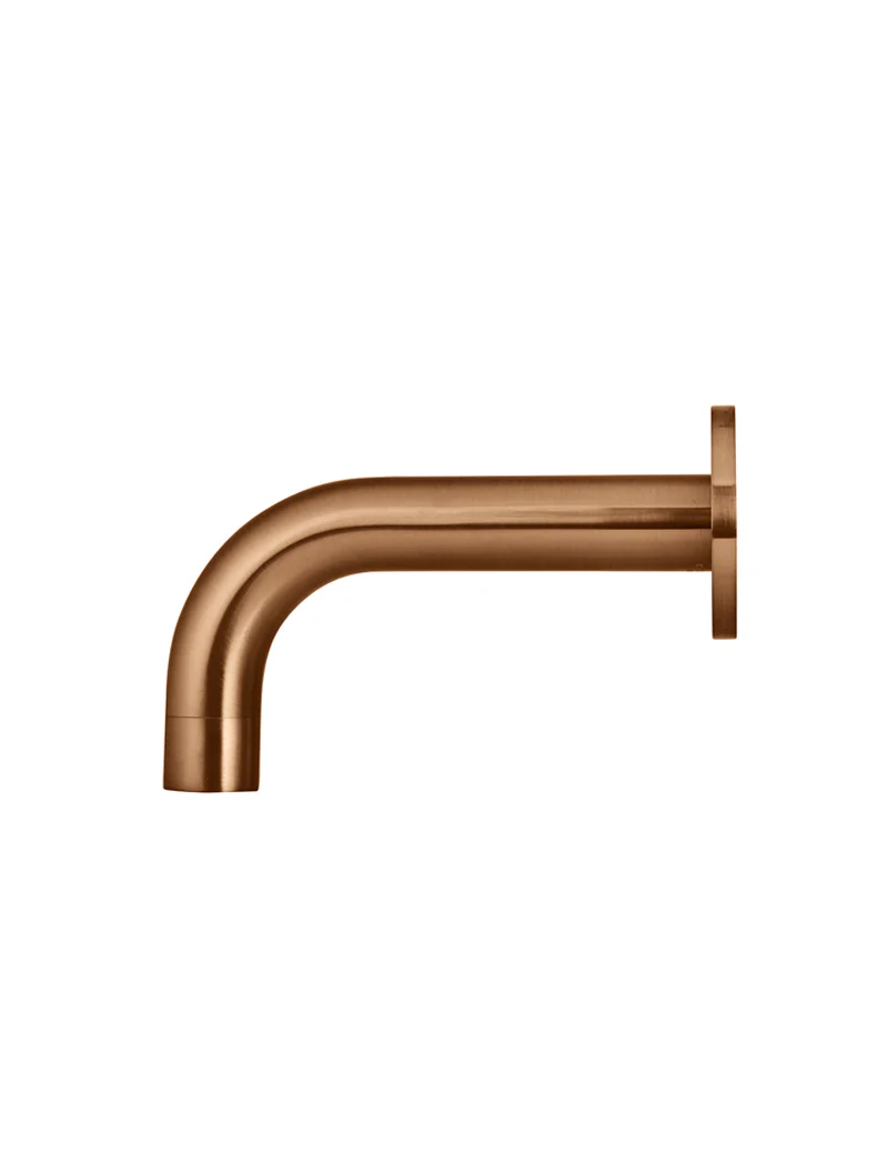 Round Curved Spout 130mm - Lustre Bronze - Image 2