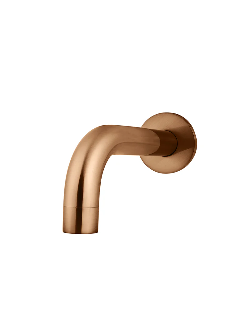 Round Curved Spout 130mm - Lustre Bronze - Image 3