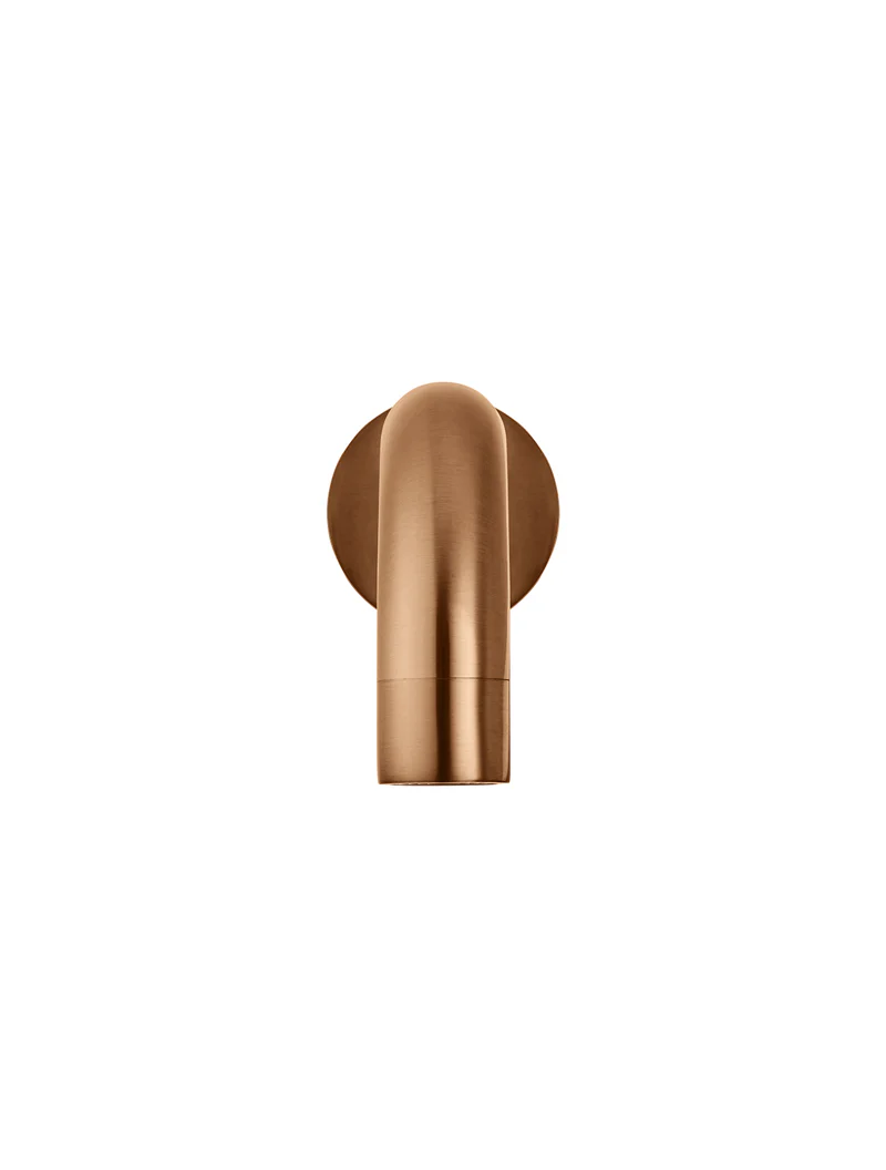 Round Curved Spout 130mm - Lustre Bronze - Image 4